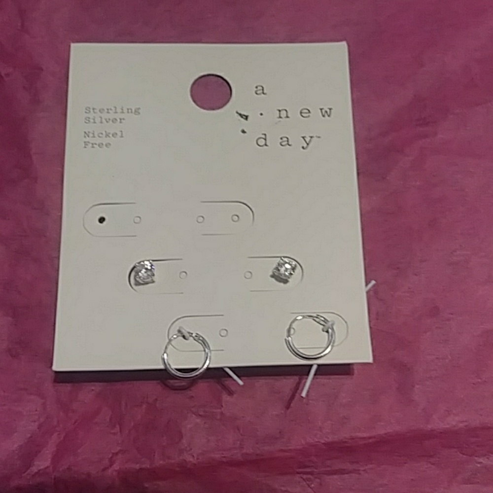 A new day sterling silver 2 pair